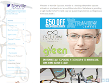 Tablet Screenshot of norville-opticians.co.uk